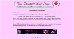 Desktop Screenshot of freeromanticlovepoems.net