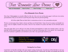 Tablet Screenshot of freeromanticlovepoems.net